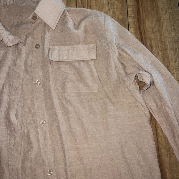 sheer button up - Picture 2 of 4